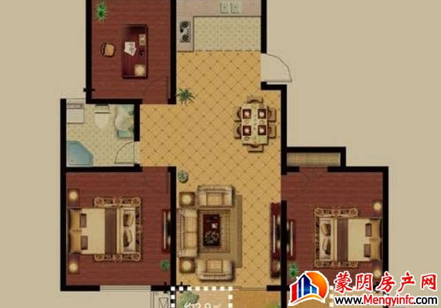 汶河小区(蒙阴) 3室2厅 125平米 精装修 73.6万元